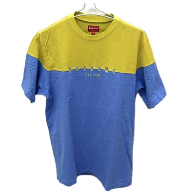 Supreme シュプリーム 半袖Tシャツ ブルー イエロー M メンズ【中古】