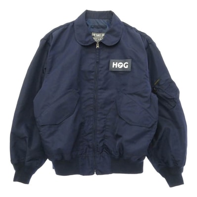 HYSTERIC GLAMOUR ヒステリックグラマー 25AW 02253AB01 HG SYMBOL LOGO CWU-36P ナイロン ミリタリー ジャケット ネイビー系 XL【極上美品】【中古】