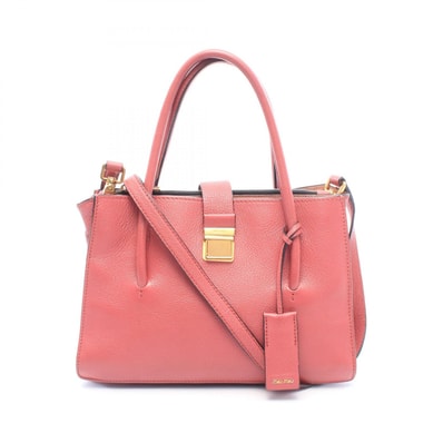 ミュウ ミュウ Miu Miu マドラス 2WAY ハンドバッグ バッグ レザー レディース ピンク系 【中古】