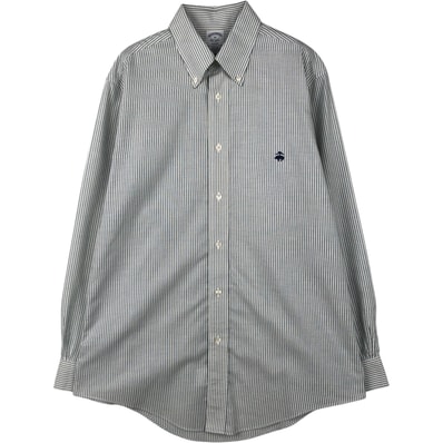 古着 ブルックスブラザーズ Brooks Brothers Est.1818 REGENT ストライプ柄 長袖 ボタンダウンストライプシャツ メンズM相当/eaa652119