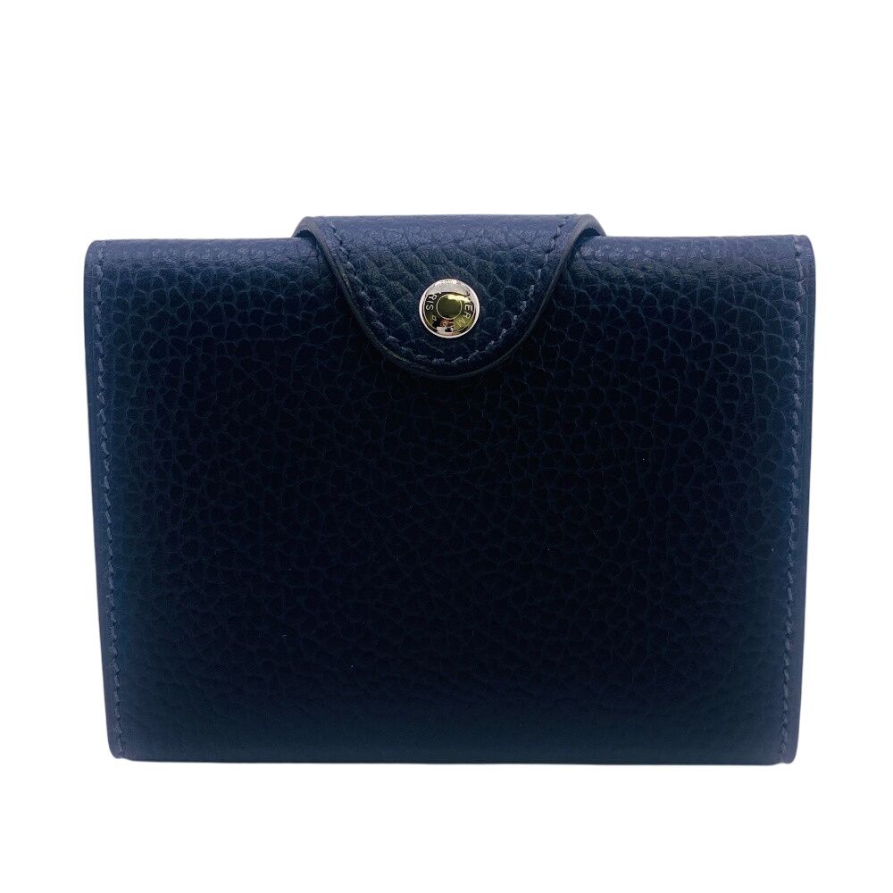 エルメス HERMES 長財布 イリアード コンパクト コンパクトウォレット ネイビー
