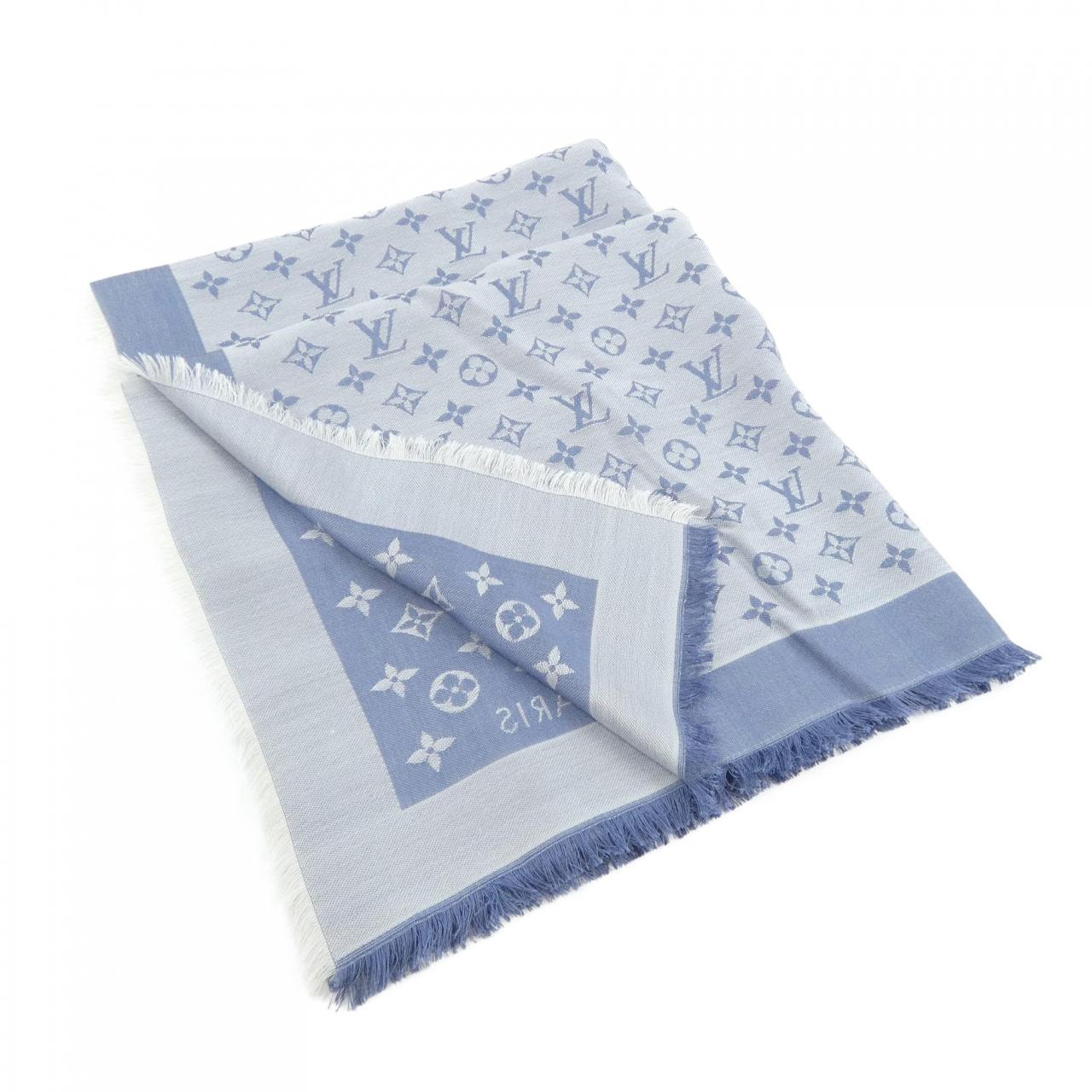 ルイヴィトン LOUIS VUITTON ショール モノグラム デニム M71382 ショール