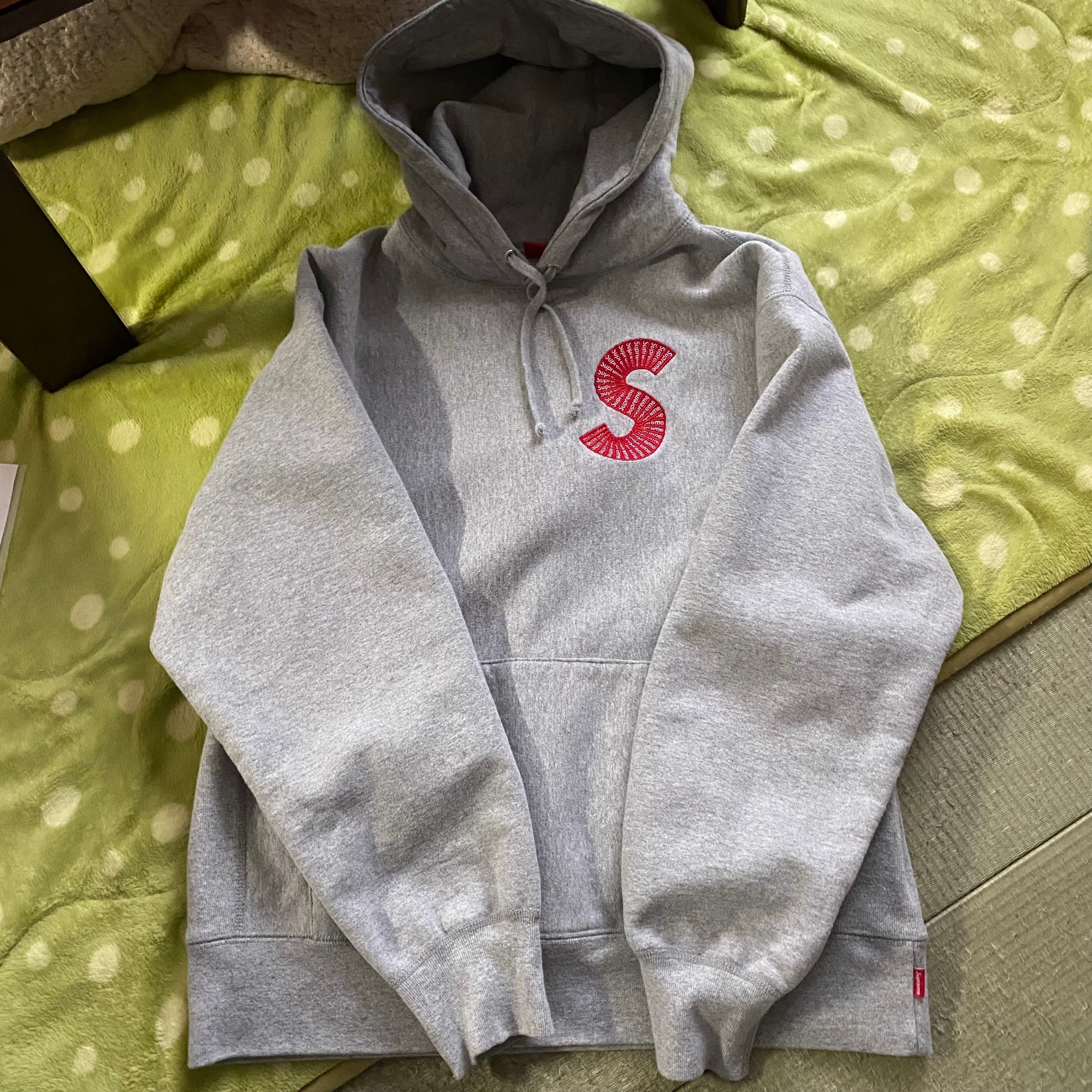 Supreme S Logo Hooded Sweatshirt "Heather Grey" (20FW)