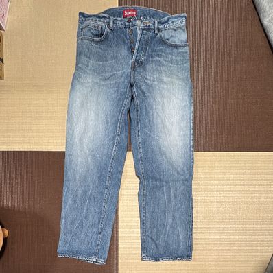 Supreme Distressed Loose Fit Selvedge Jean "Washed Indigo" (24FW)