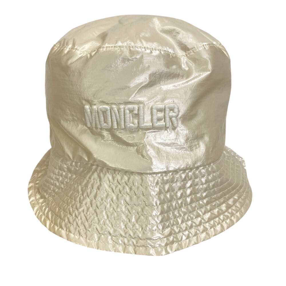 モンクレール MONCLER その他帽子 ロゴ BUCKET 2022 バケットハット アイボリー