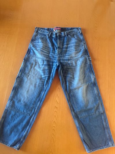 Supreme Worn Double Knee Painter Pant "Denim"