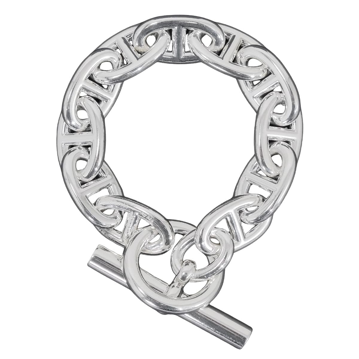 Hermes Chaine D'ancre TGM Bracelet "Silver"