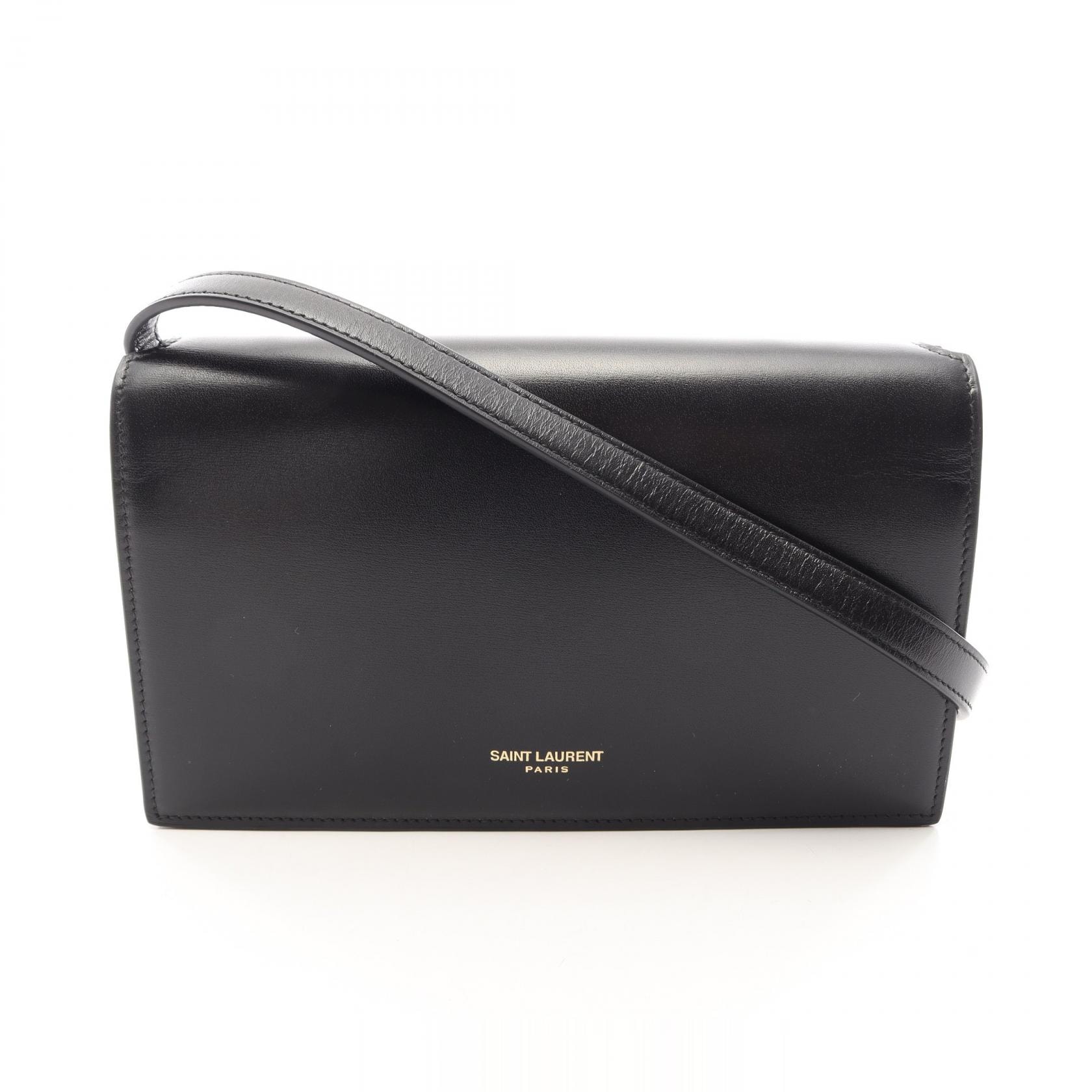 サンローランパリ SAINT LAURENT PARIS ショルダーバッグ バッグ レザー レディース ブラック系 769162 【中古】