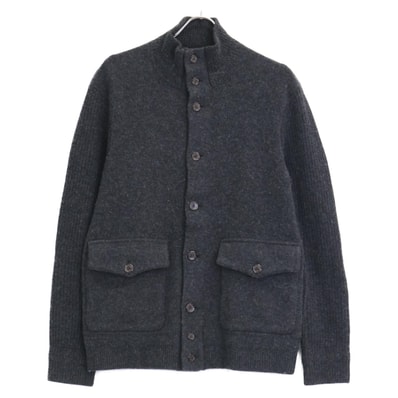 ポロ ラルフローレン 【国内正規】カシミヤ混 エルボーパッチ スタンドカラー ニット S