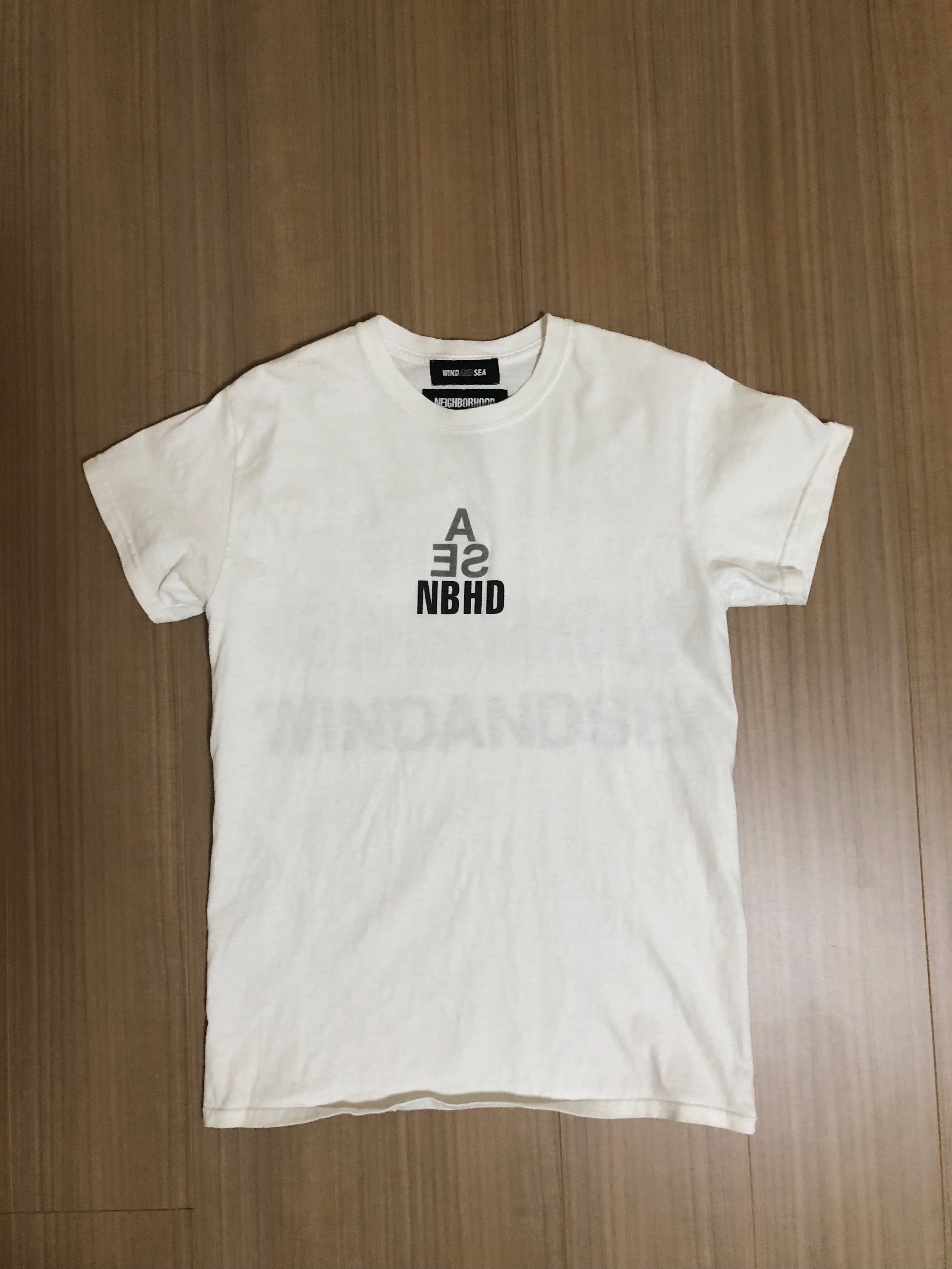 NEIGHBORHOOD WIND AND SEA NHWDS-1 / C-TEE . SS "White"