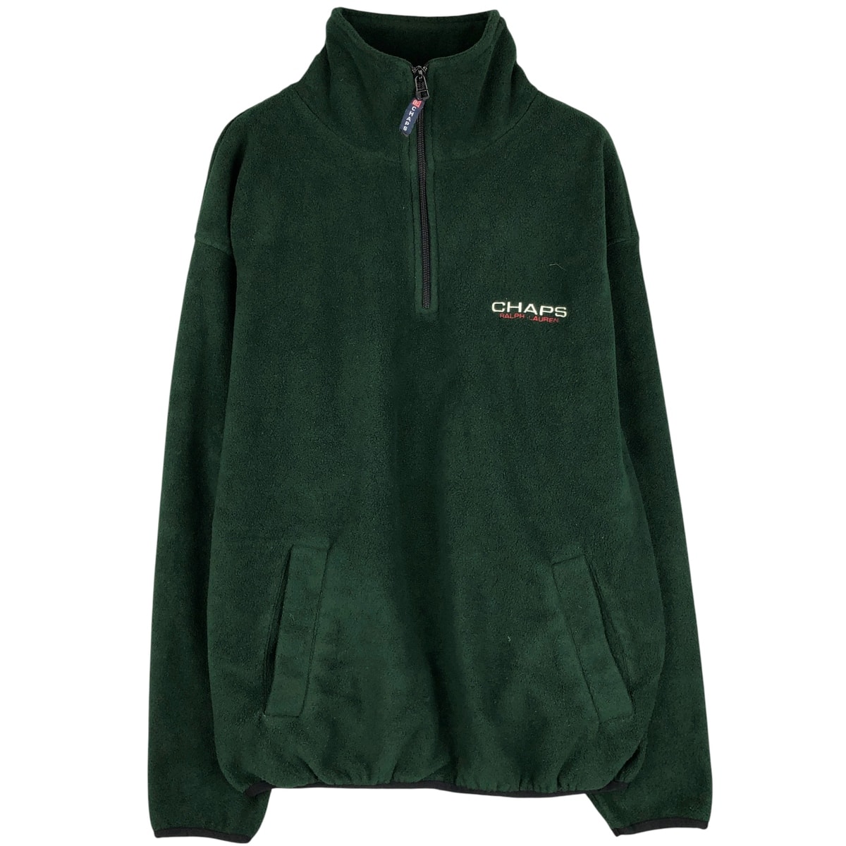 古着 ラルフローレン Ralph Lauren CHAPS チャップス ハーフジップ フリースプルオーバー メンズL相当/eaa597386