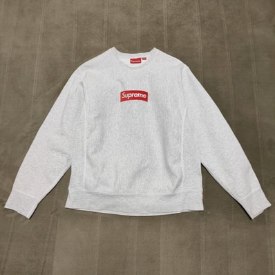 Supreme Box Logo Crewneck Sweatshirt "Ash Grey" (18FW)
