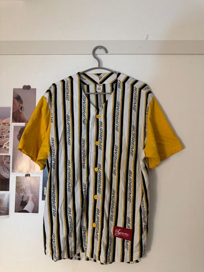 SS20Supreme Jacquard Logo BaseballJersey