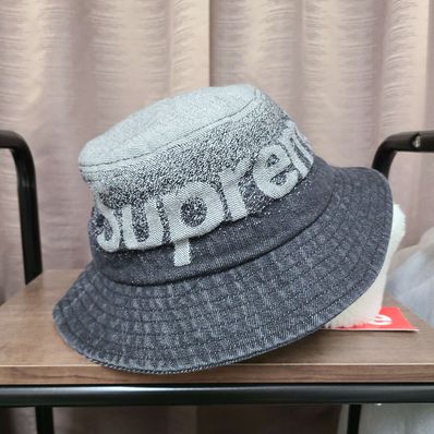 Supreme Fade Jacquard Denim Crusher "Black"