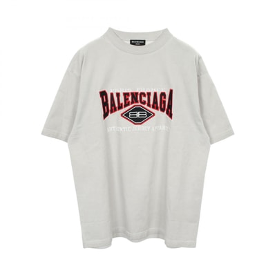 バレンシアガ BALENCIAGA AUTHENTIC 半袖Tシャツ 衣料品 トップス コットン メンズ レディース グレー系 【中古】