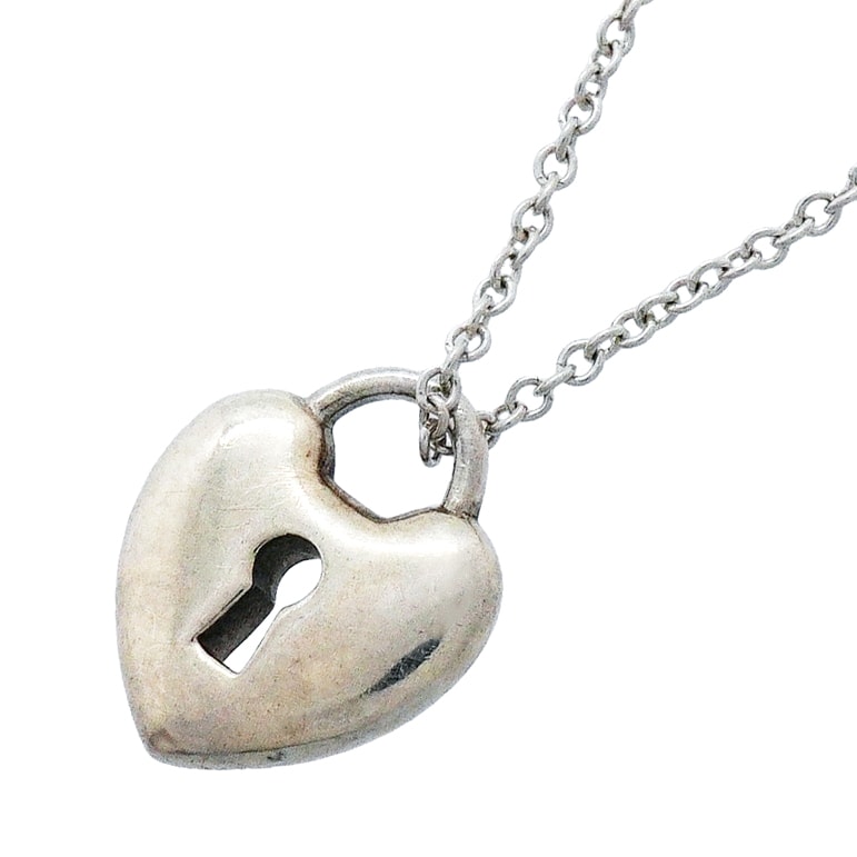 ★最終価格【6jgb0499】ティファニー ネックレス ハートロック シルバー925【中古】レディース