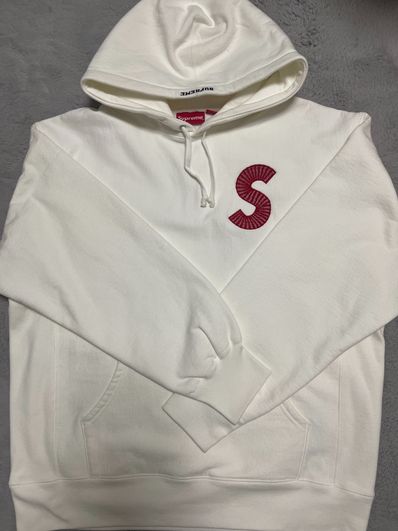 Supreme S Logo Hooded Sweatshirt "White" (20FW)