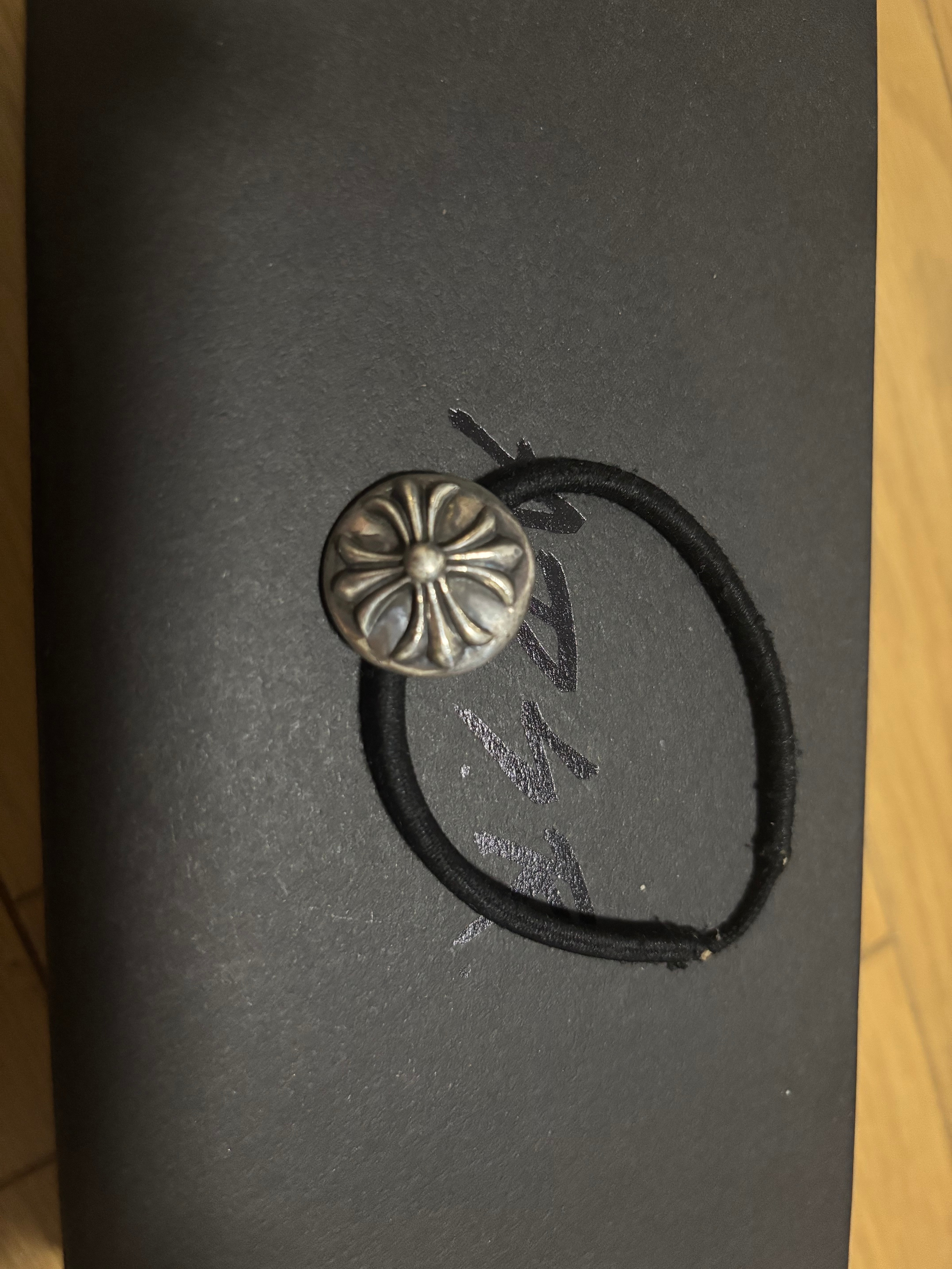 Chrome Hearts Hairband #1 Cross Bracelet "Black"