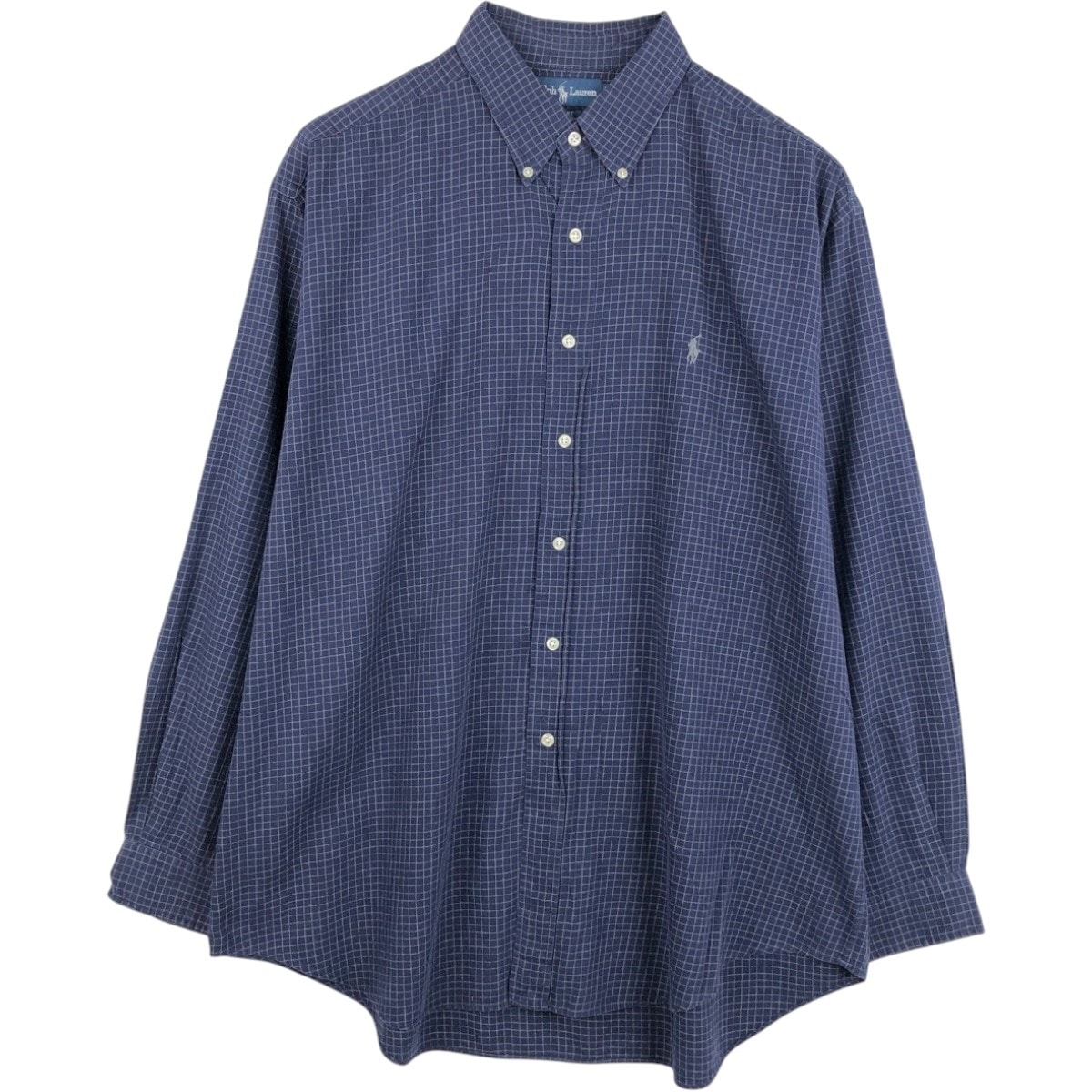 古着 ラルフローレン Ralph Lauren BLAKE 長袖 ボタンダウンチェックシャツ メンズXL相当/eaa675371