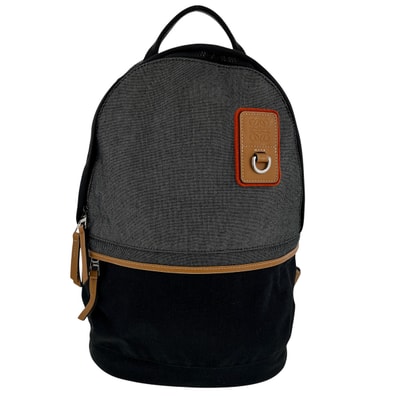 LOEWE ロエベ アイ ロエベ ネイチャーバックパック リュック・デイパック キャンバス ネイビー レディース【中古】