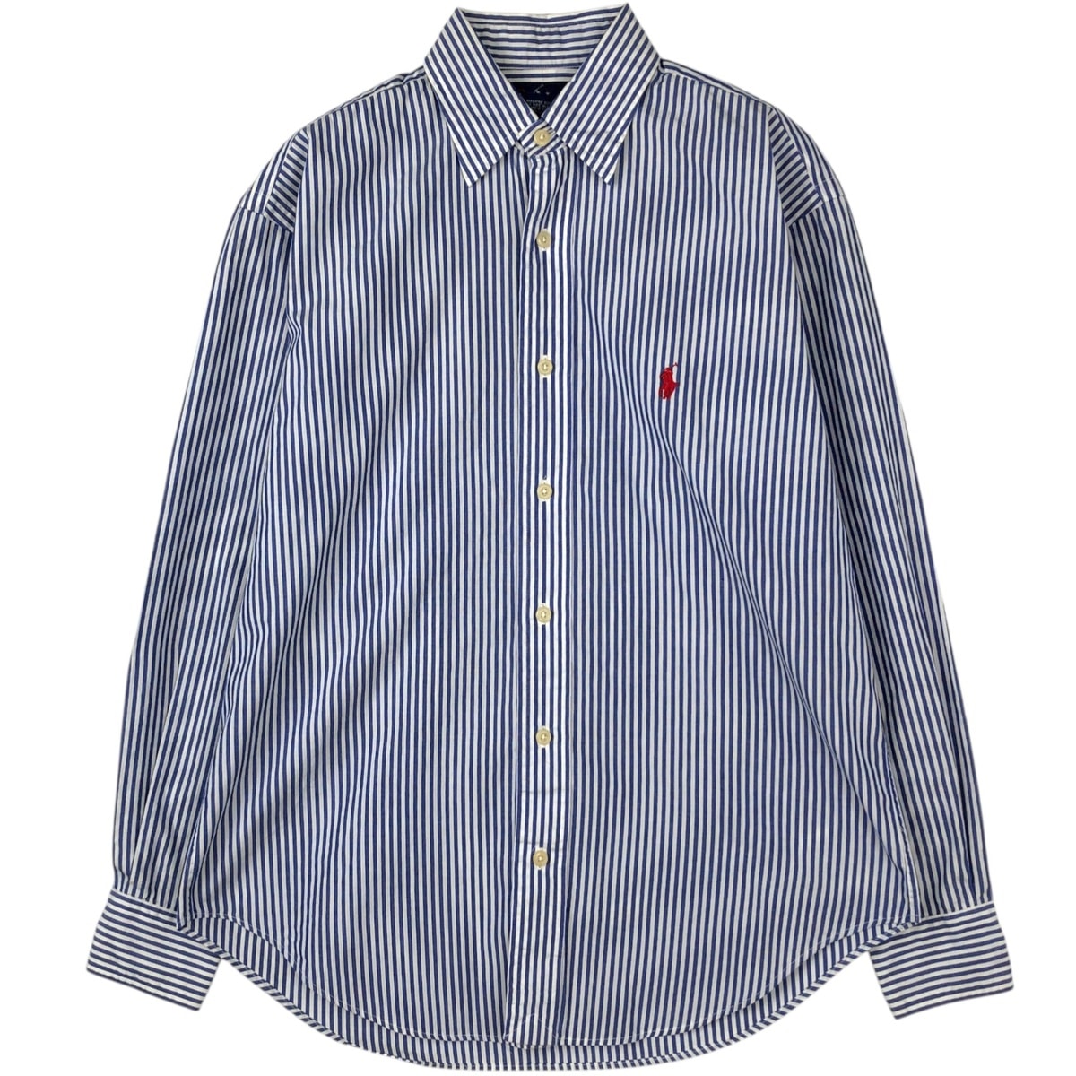 古着 ラルフローレン Ralph Lauren ストライプ柄 長袖 コットンストライプシャツ レディースM相当/eaa618346