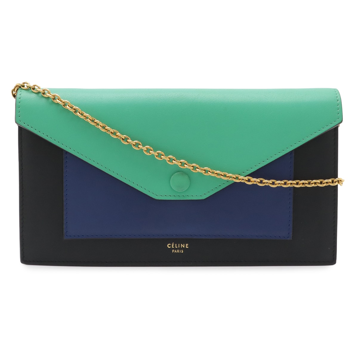 セリーヌポケットラージフラップ ショルダーバッグ レディース