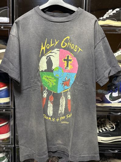 SAINT Mxxxxxx x LASTMAN Holy Ghost Short Sleeve T-Shirt "Black" 24SS