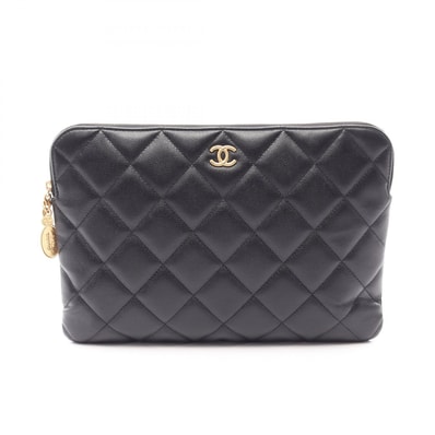 シャネル CHANEL マトラッセ セカンドバッグ クラッチバッグ バッグ キャビアスキン(グレインドカーフ) レディース ブラック系 【中古】