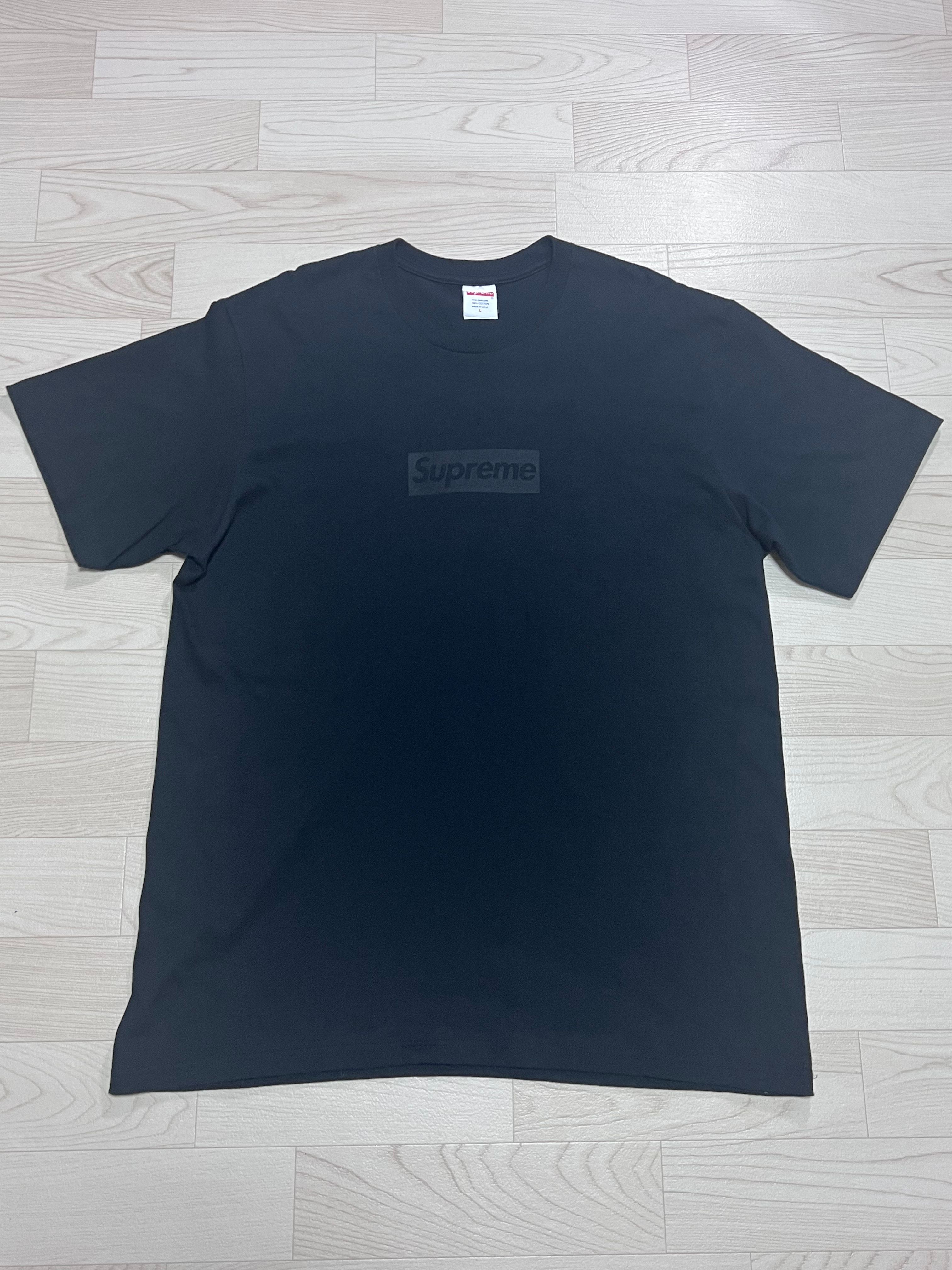 Supreme Tonal Box Logo Tee "Black"