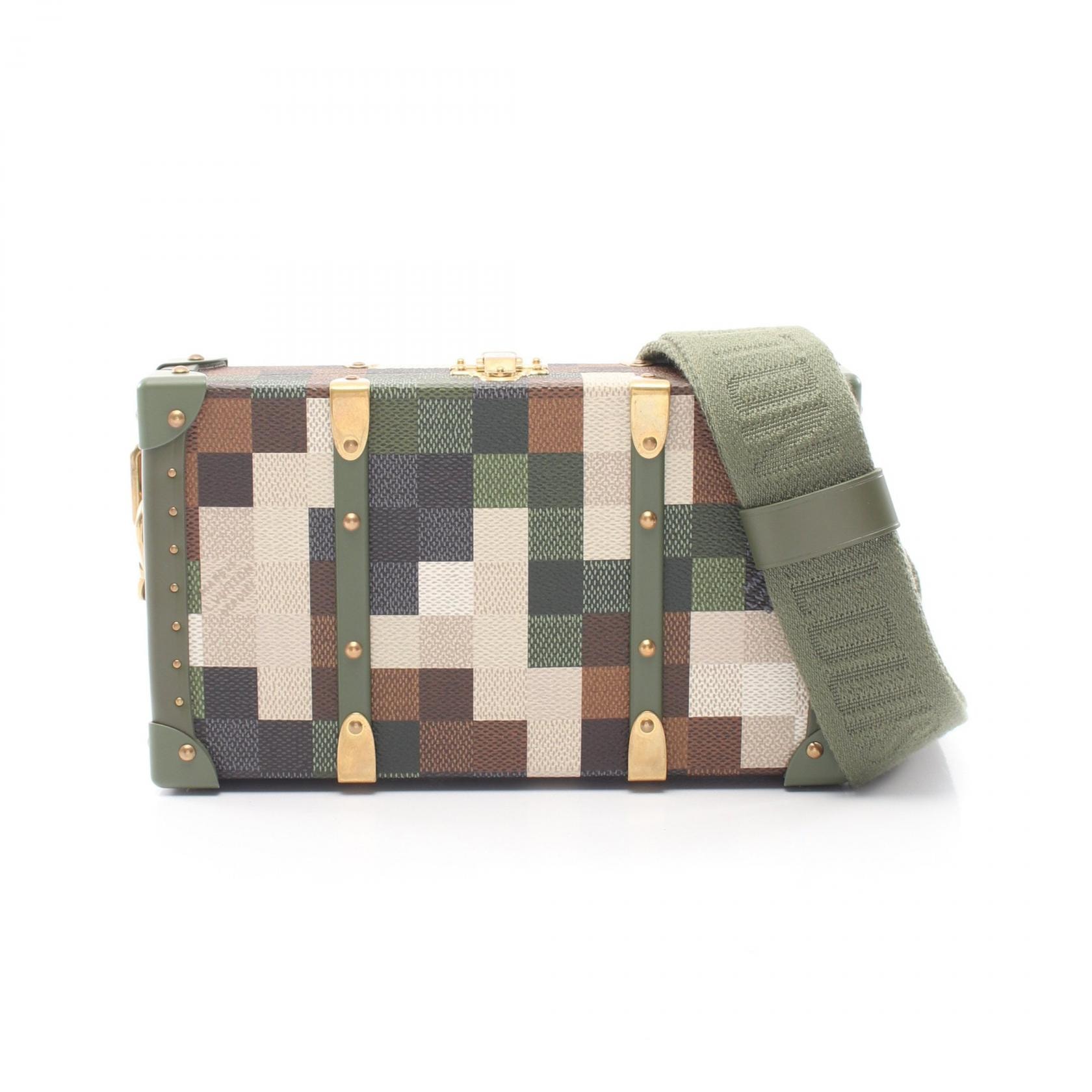 ルイ・ヴィトン LOUIS VUITTON ネオ ウォレット トランク ダモフラージュ ショルダーバッグ バッグ PVCコーティングキャンバス レザー メンズ カーキ系 / マルチカラー M10489 【中古】