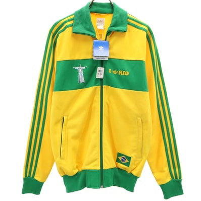 未使用 adidas Originals アディダスオリジナルス リオデジャネイロ トラックジャケット S/M イエロー ブラジル