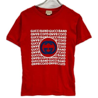 グッチ 547865 レッド ロッキングG Tシャツ 140