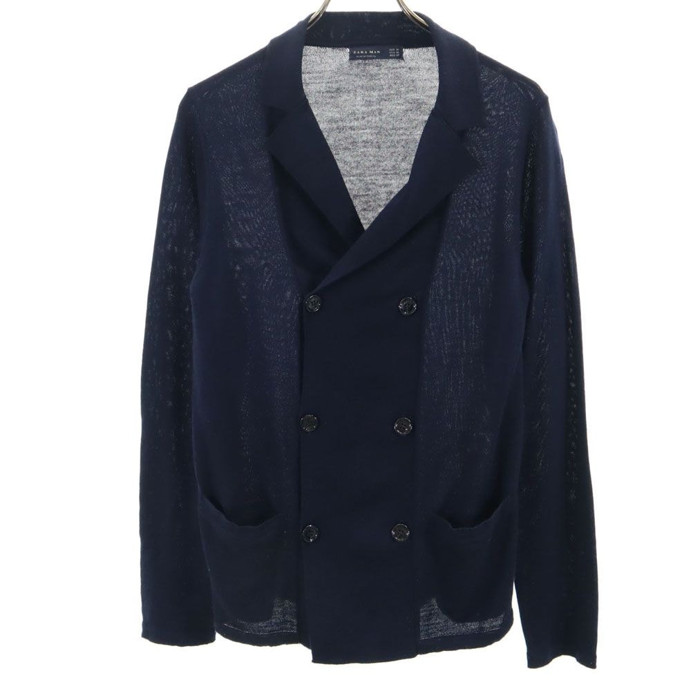 ZARA MAN ザラマン テーラードジャケット M ネイビー ニット