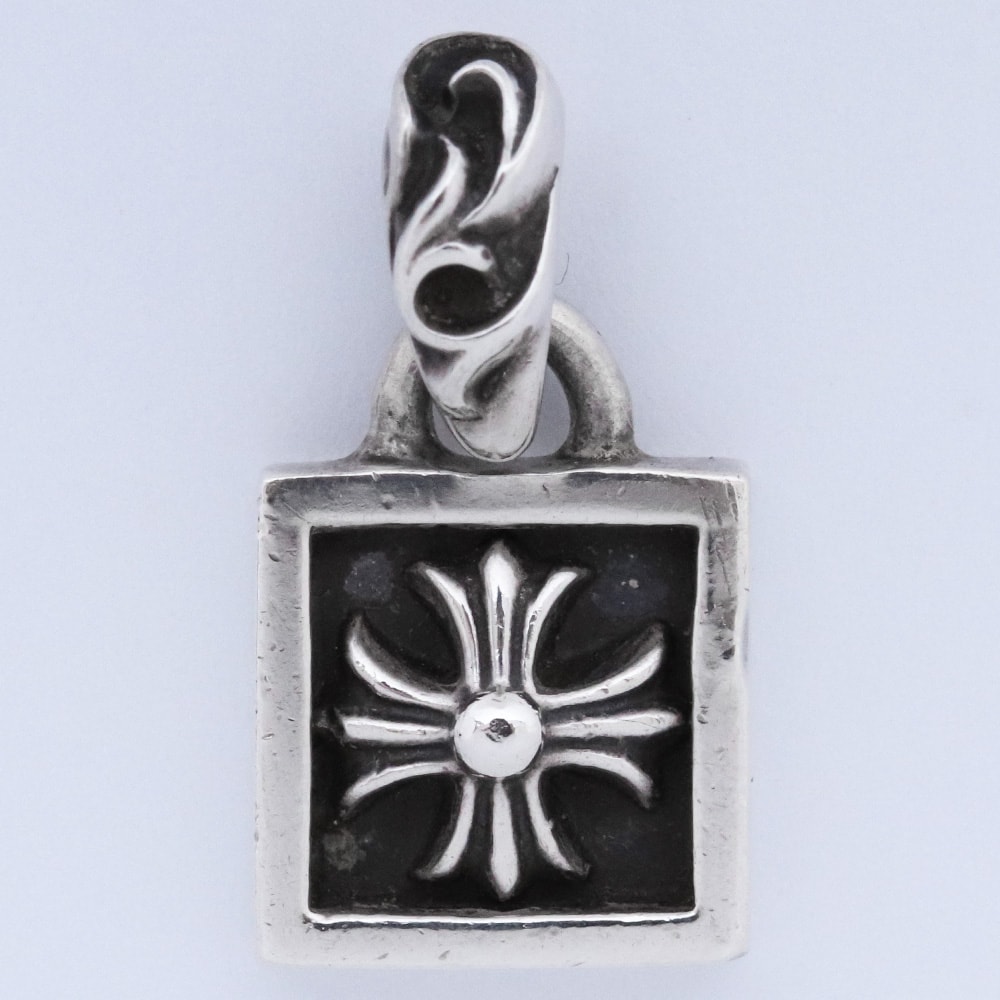 Chrome Hearts Framed CH Plus Charm "Silver"