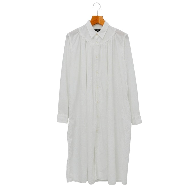 2022AW■COMME des GARCONS HOMME PLUS コムデギャルソンオムプリュス 長袖シャツ サイズXS nomad ノマド ロングシャツ ギャザー ブランド古着【中古】20240806/RA0671