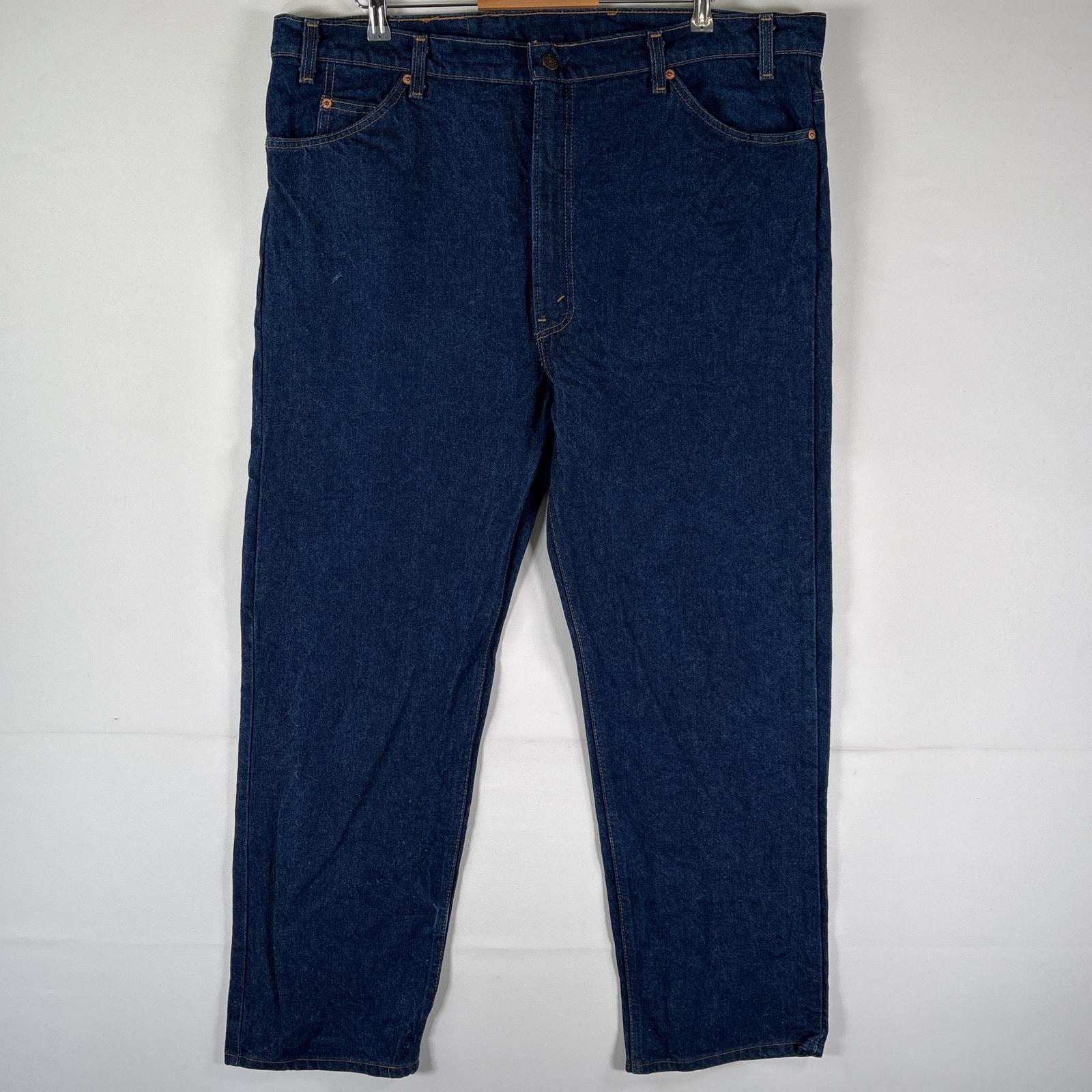 古着 リーバイス Levi's USA製 デニムパンツ 505 ストレート オレンジタブ 大きいサイズ ジーパン ジーンズ w44 L30 インディゴブルー メンズ