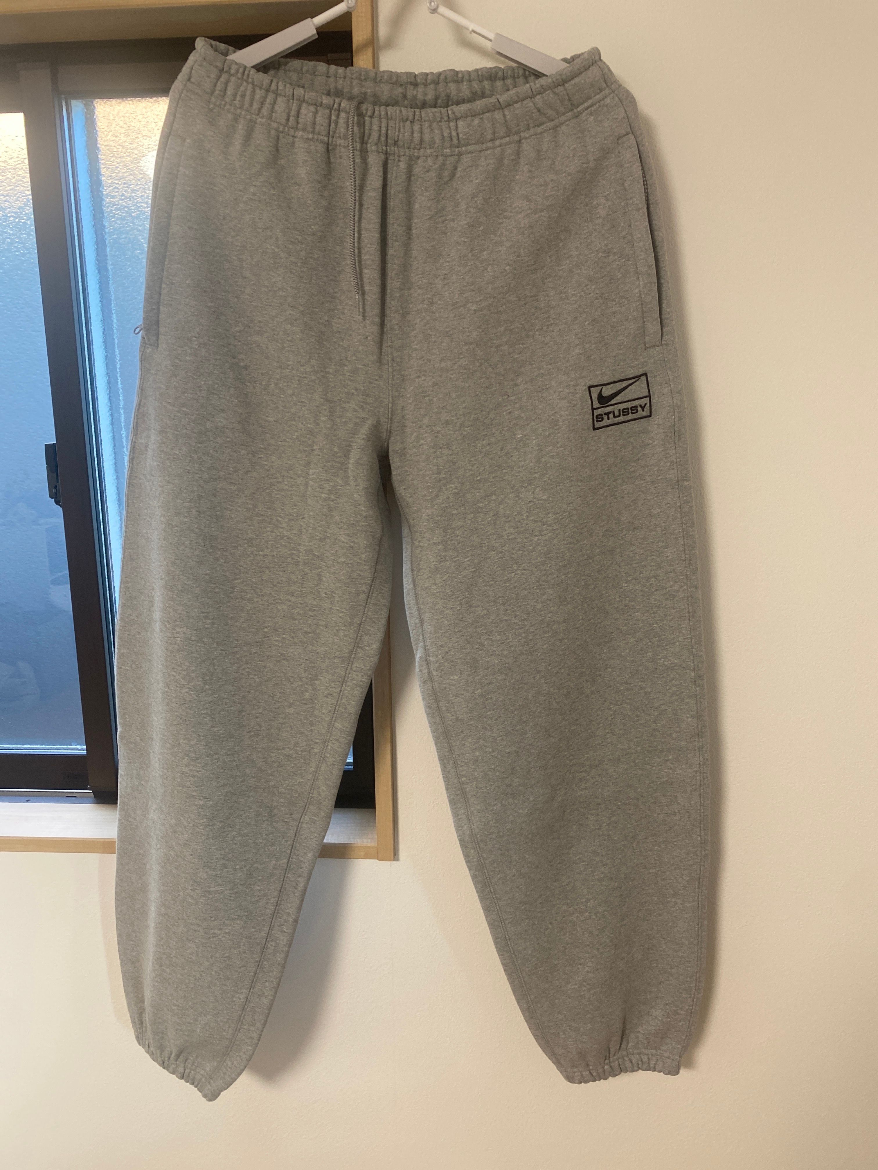 Stussy x Nike Fleece Pants (US Size) "Grey" DO9340-063