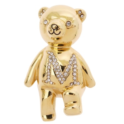 MAX MARA マックスマーラ その他アクセサリー テディベア ブローチ ゴールド系【中古】