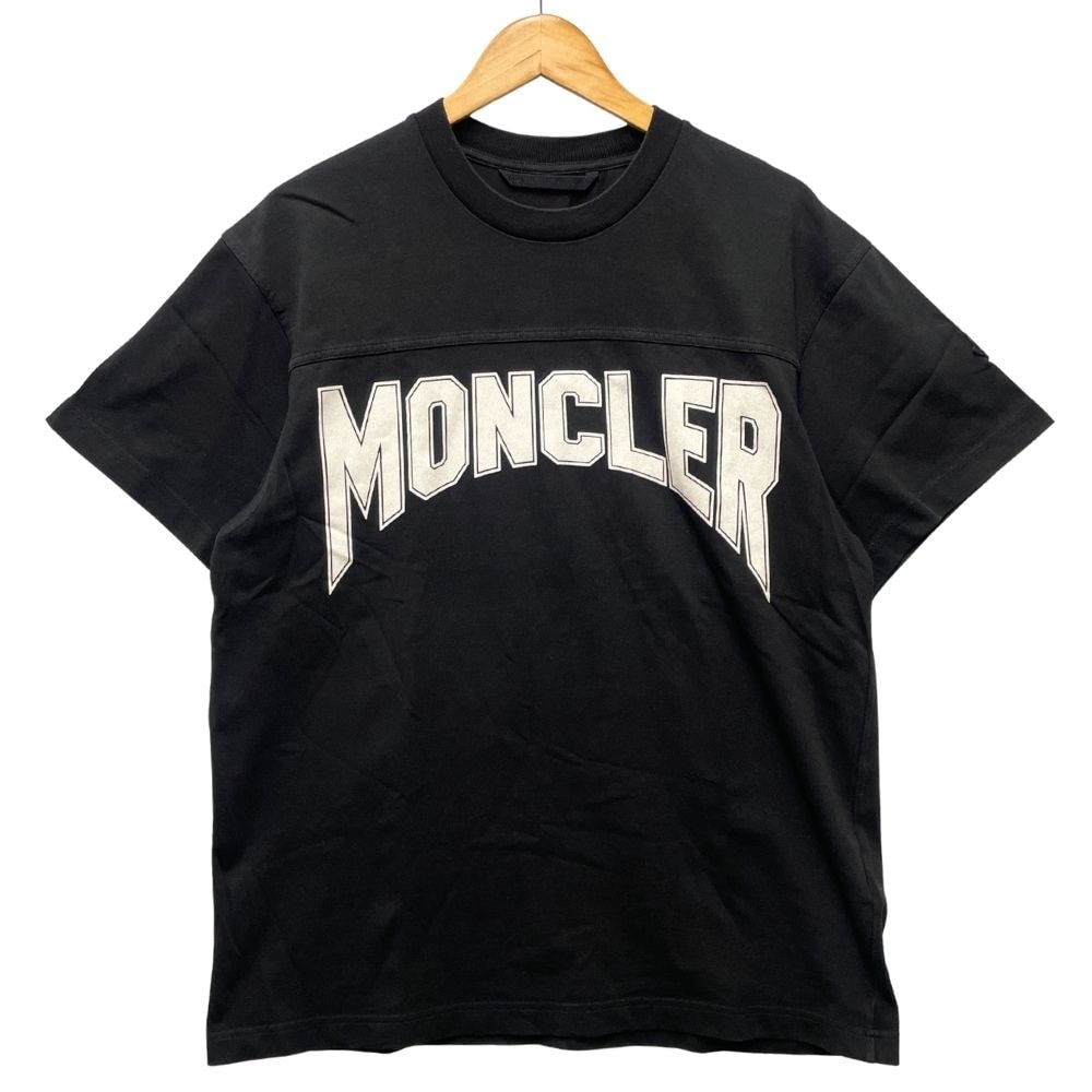 MONCLER モンクレール SS T-SHIRT グリッター ラメ ロゴ プリント 半袖Tシャツ 40813