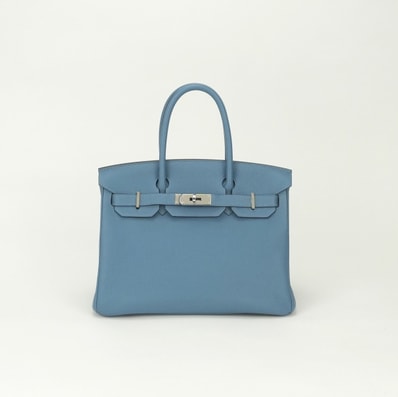 エルメス HERMES バーキン30 バーキン 30 バッグ トートバッグ トゴ ブルーパラダイス BlueParadise ブルー Blue 青 シルバー金具 ハンドバッグ