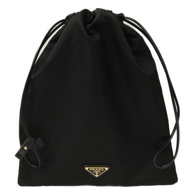プラダ 美品 1NK001 Re-Nylon トライアングルロゴ ドローストリング ウィッシュポーチ