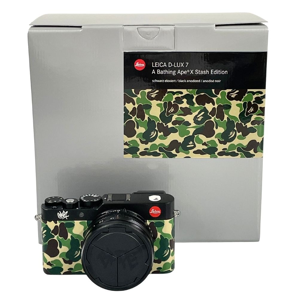 アベイシングエイプ LEICA ライカ D-LUX 7 A BATHING APE X STASH EDITION デジタルカメラ ブラック 40268