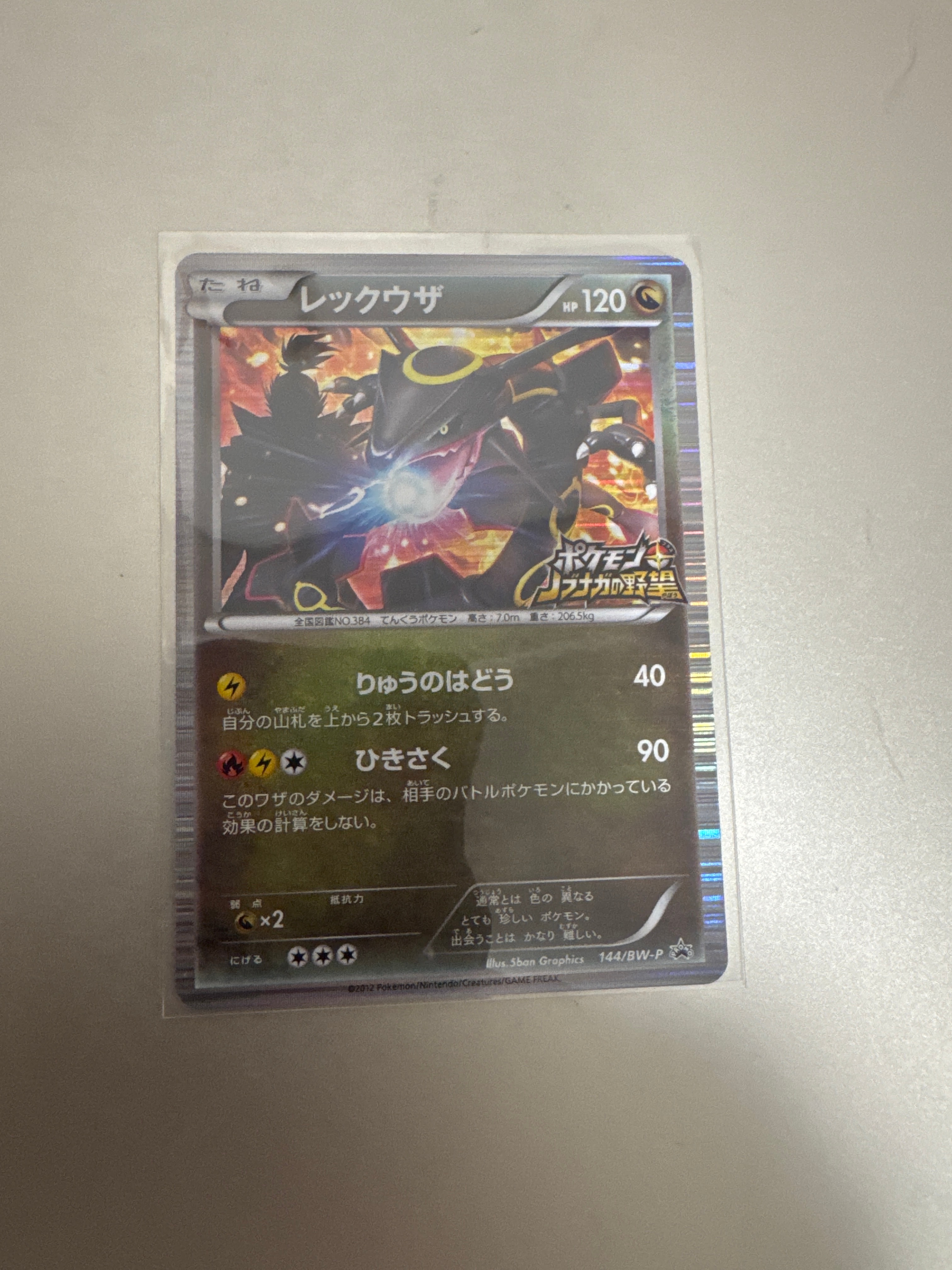 Rayquaza P [BW-P 144/BW-P](Promotional Cards "Pokemon + Nobunaga's Ambition First Press Limited Edition")