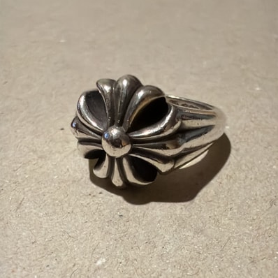 Chrome Hearts Cut Out Ch Plus Ring S "Silver"