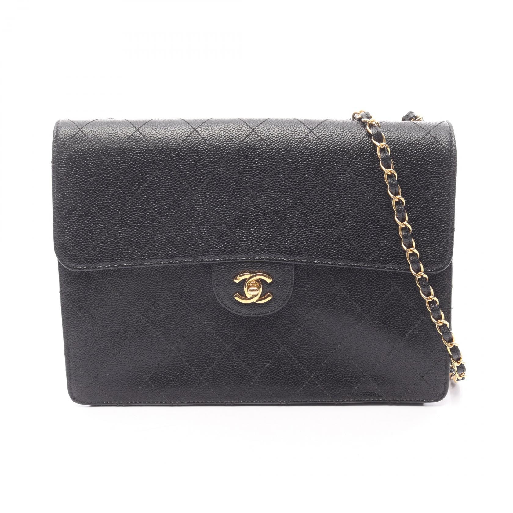 シャネル CHANEL マトラッセ ショルダーバッグ バッグ キャビアスキン(グレインドカーフ) レディース ブラック系 【中古】