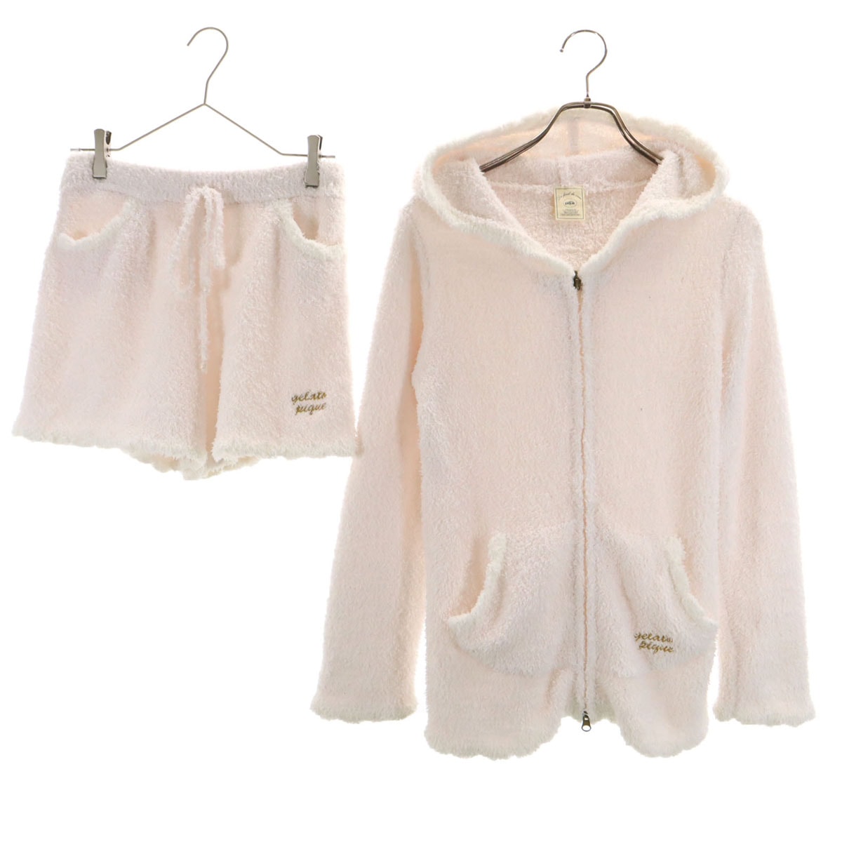 gelato pique ジェラートピケ 長袖 ルームウェア 上下セットアップ F オフホワイト