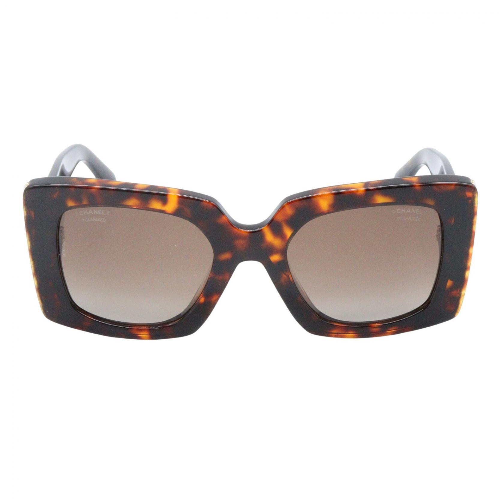 シャネル CHANEL サングラス べっ甲柄ブラウン サングラス 衣料品 アセテート レディース ブラウン系 5480HA 714/S9 【中古】