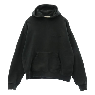 FEAR OF GOD フィアオブゴッド パーカー ESSENTIALS スウェットシャツ パーカー プルオーバー ブラック系 M【中古】