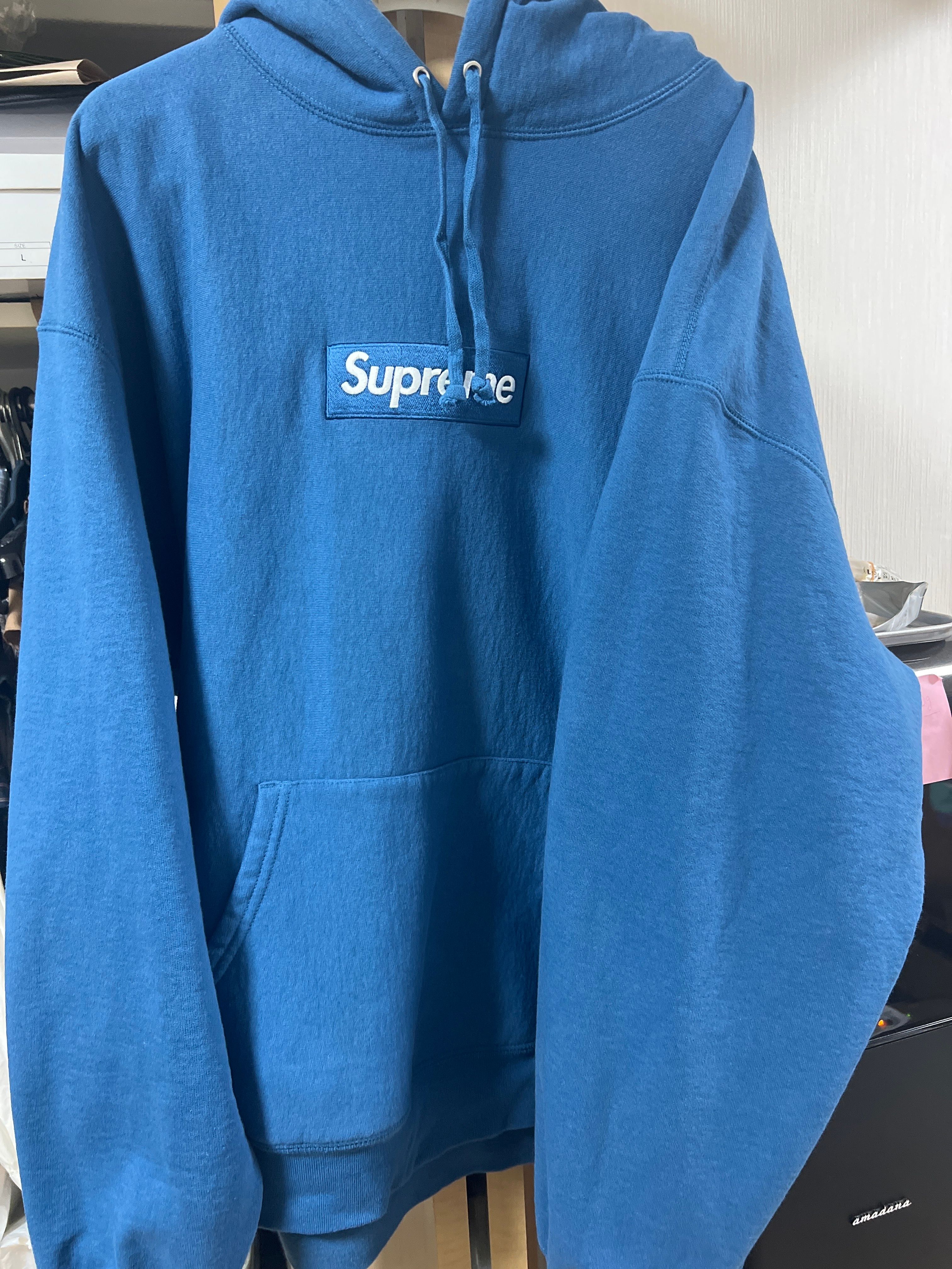Supreme Box Logo Hooded Sweatshirt "Blue" (23FW)