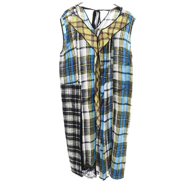 MARC JACOBS マークジェイコブス チェック柄 ノースリーブ ワンピース 12